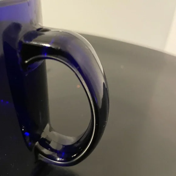 Cobalt Blue Vintage Coffee Mug Made In USA 12 Oz Heavy - Picture 2 of 5